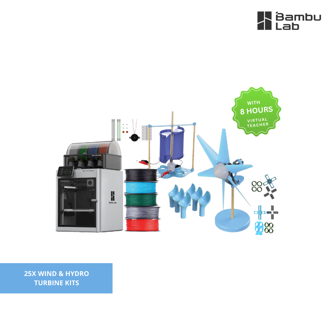 PicoSTEM Wind & Hydro Turbines Standard Classroom Pack -Bambu Labs