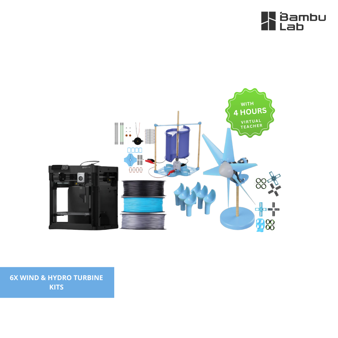 PicoSTEM Wind & Hydro Turbines Standard Classroom Pack -Bambu Labs