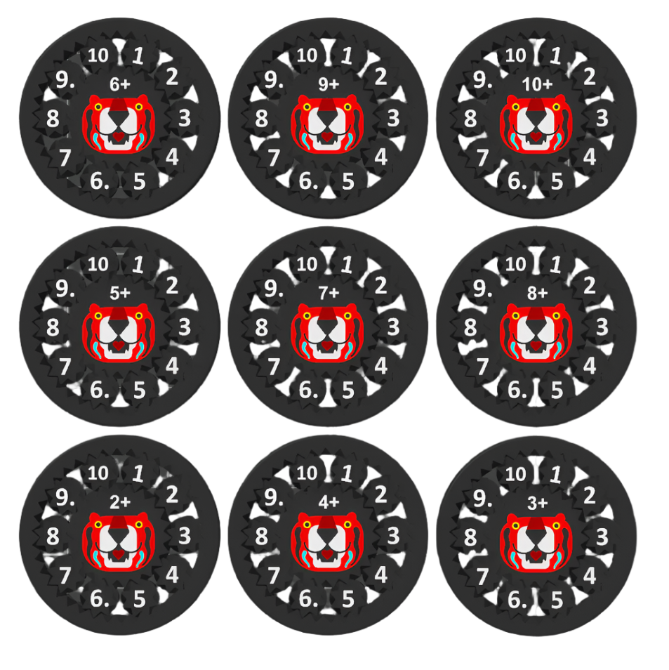 Tiger Edition - Math Fidget Spinners