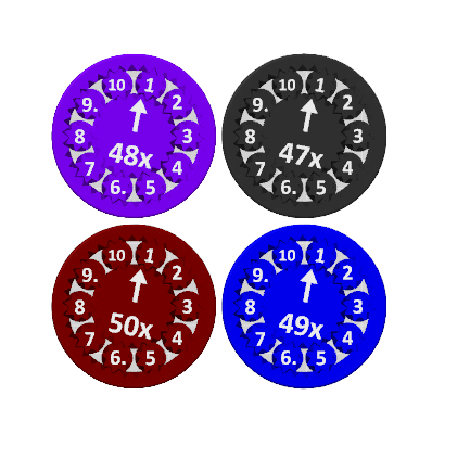 Custom Math Fidget Spinner Sets Multiplication and Divison - 2-100