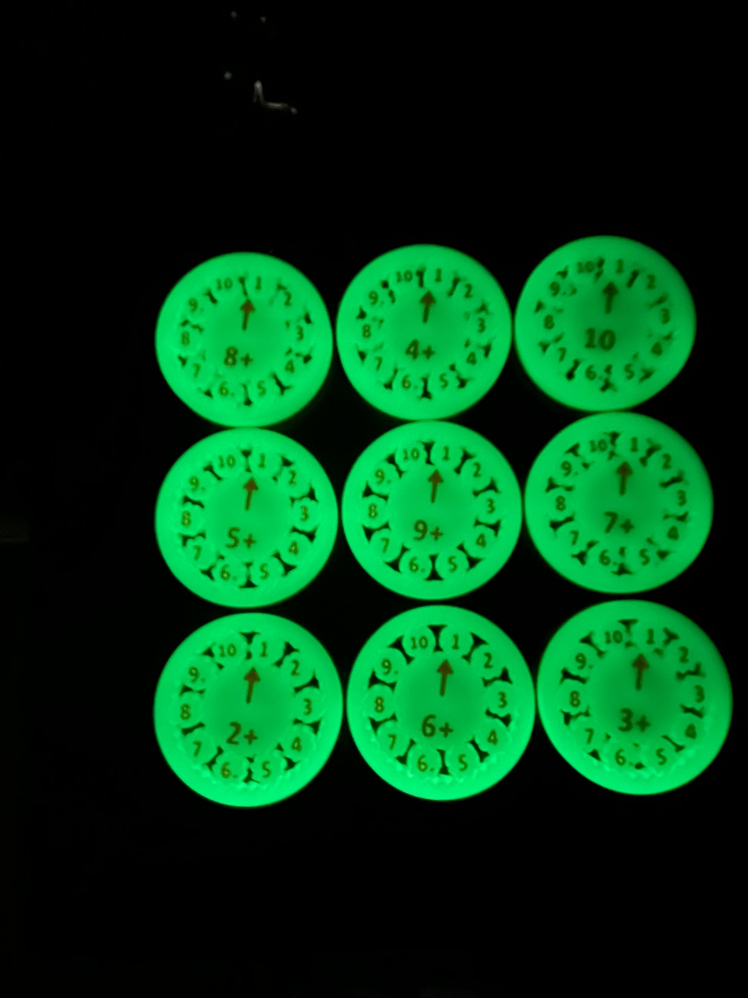 Math Fidget Spinners - Glow in the Dark Edition