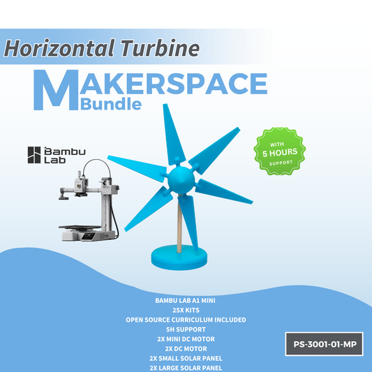 Horizontal Wind Energy - Makerspace Bundle