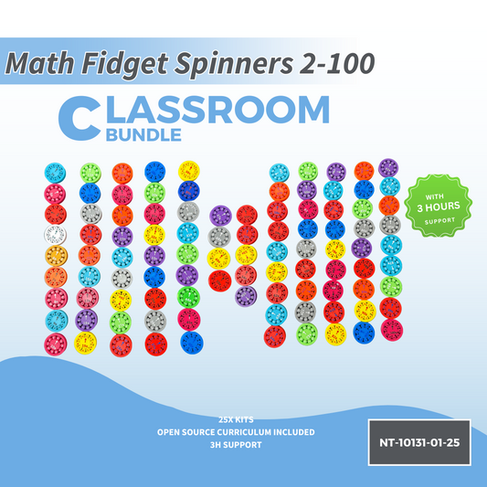 Math Fidget Spinner Multiplication & Division Classroom Packs 2-100 - Classroom Bundle