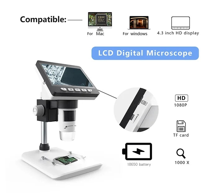 Digital Microscope with LCD Monitor