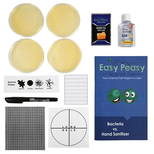Bacteria vs Sanitizer Science Project Kit