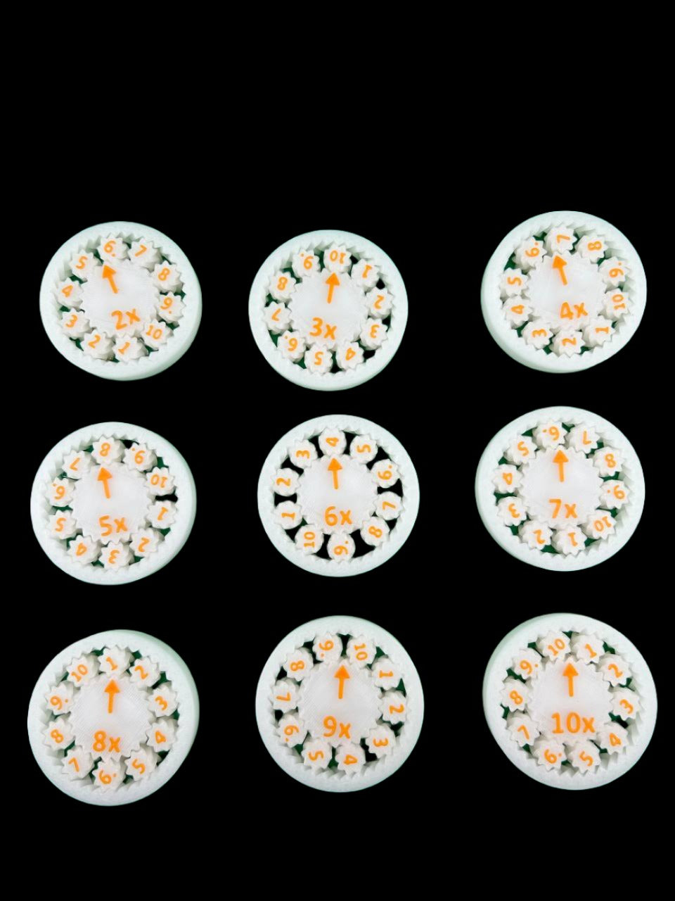 Math Fidget Spinners - Glow in the Dark Edition